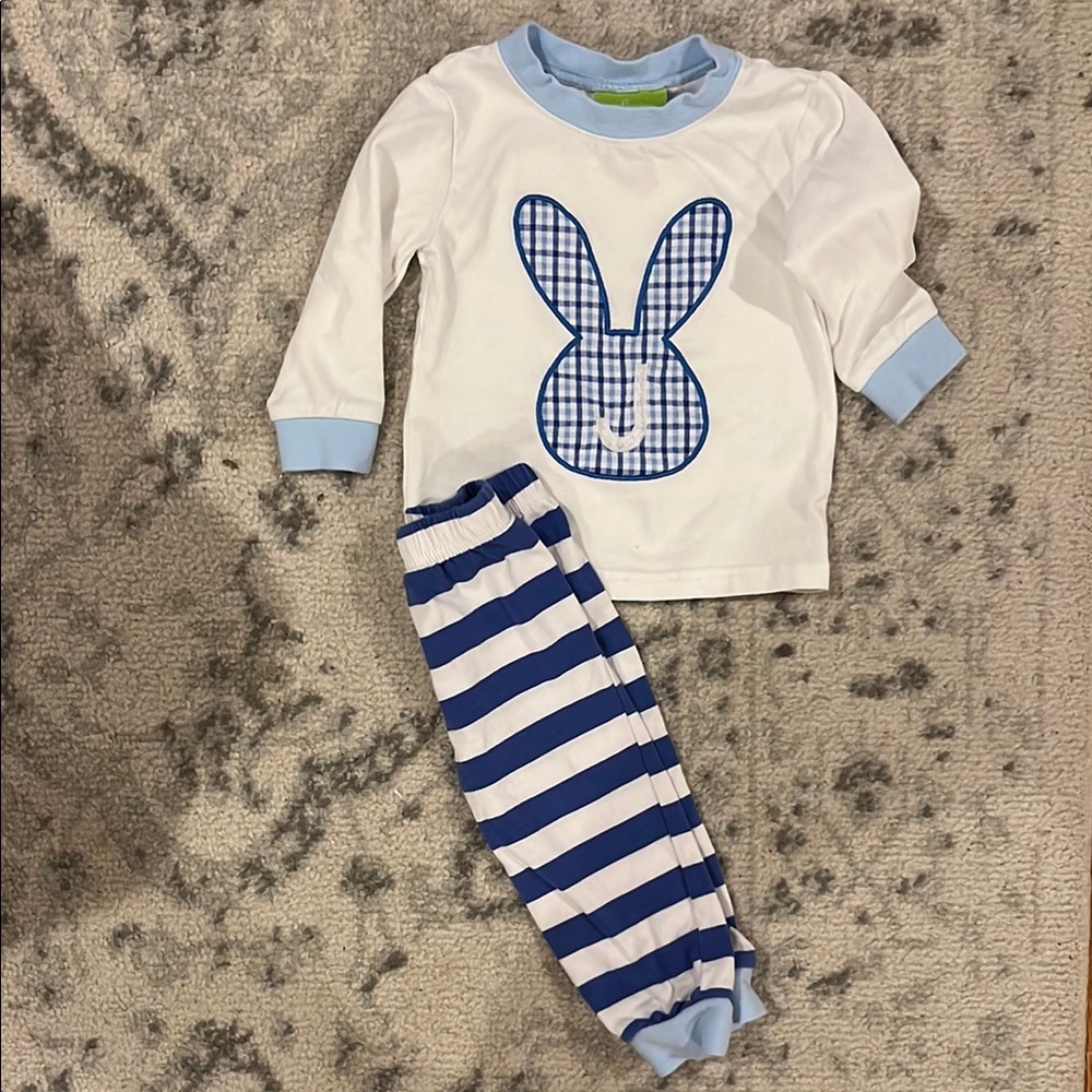 Classic Whimsy Easter “J” Pajamas